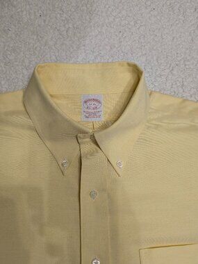 🔥 Brooks Brothers Yellow Dress Shirt – Classic Luxury | Men’s Size XXL